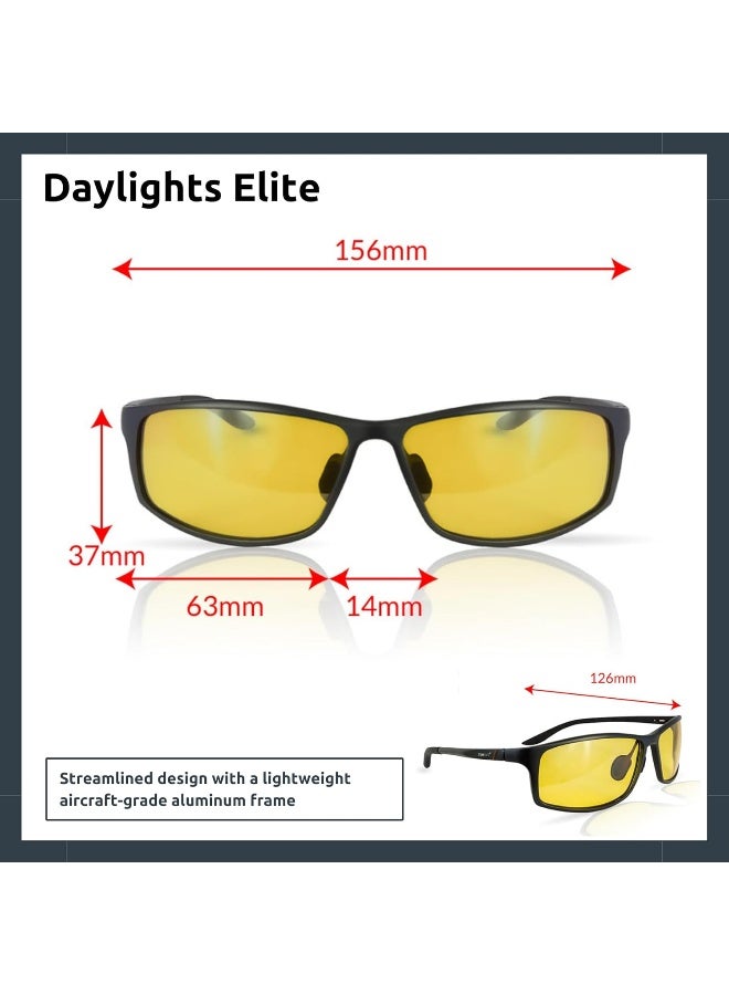 TrueDark Daylights Amber Elite Blue Light Blocking Glasses to Reduce Eye Strain and UV Glare for Increased Energy - Men & Women, Computer Screen, Gaming, TV, Phone - by Dave Asprey - Image 3